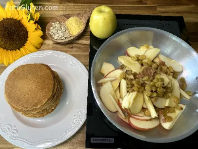 Clătite Pufoase Vegane din făina de Porumb și Ovăz